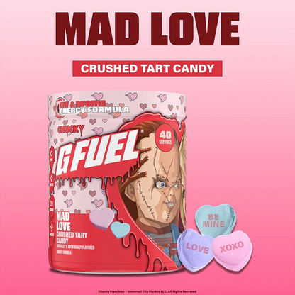 G Fuel Mad Love 2.0 Tub - 40 Servings - Chucky