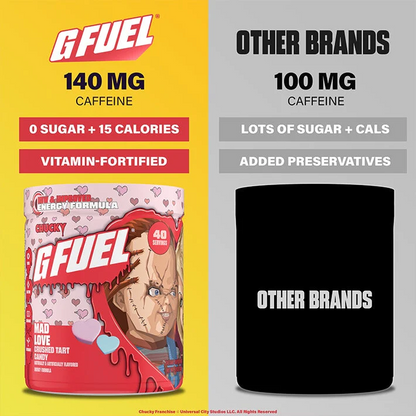 G Fuel Mad Love 2.0 Tub - 40 Servings - Chucky