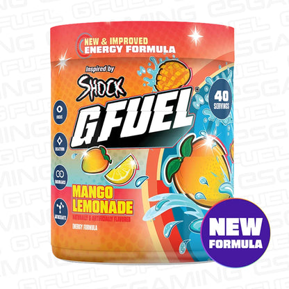 G Fuel Mango Lemonade 2.0 Tub - 40 Servings - Shock