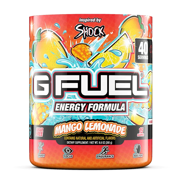 G Fuel Mango Lemonade Tub - 40 Servings - Shock