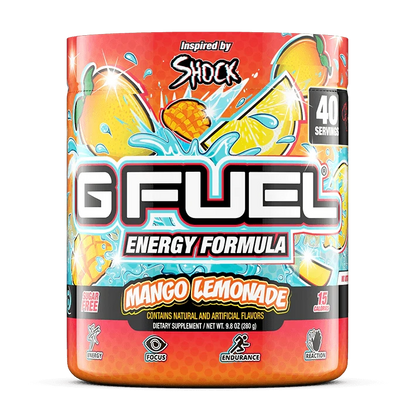 G Fuel Mango Lemonade Tub - 40 Servings - Shock