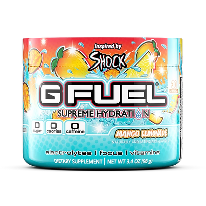 G Fuel Mango Lemonade Supreme Hydration - 30 Servings - Shock