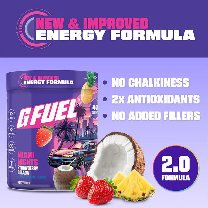 G Fuel Miami Nights 2.0 Tub - 40 Servings