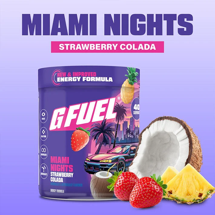 G Fuel Miami Nights 2.0 Tub - 40 Servings