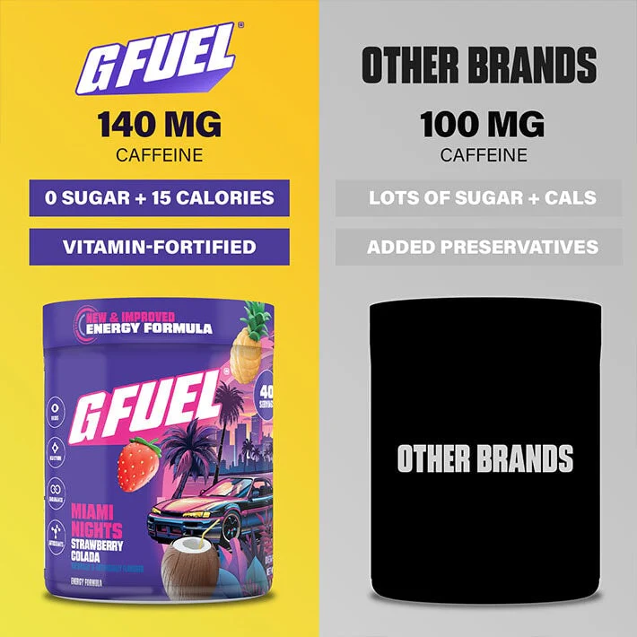 G Fuel Miami Nights 2.0 Tub - 40 Servings
