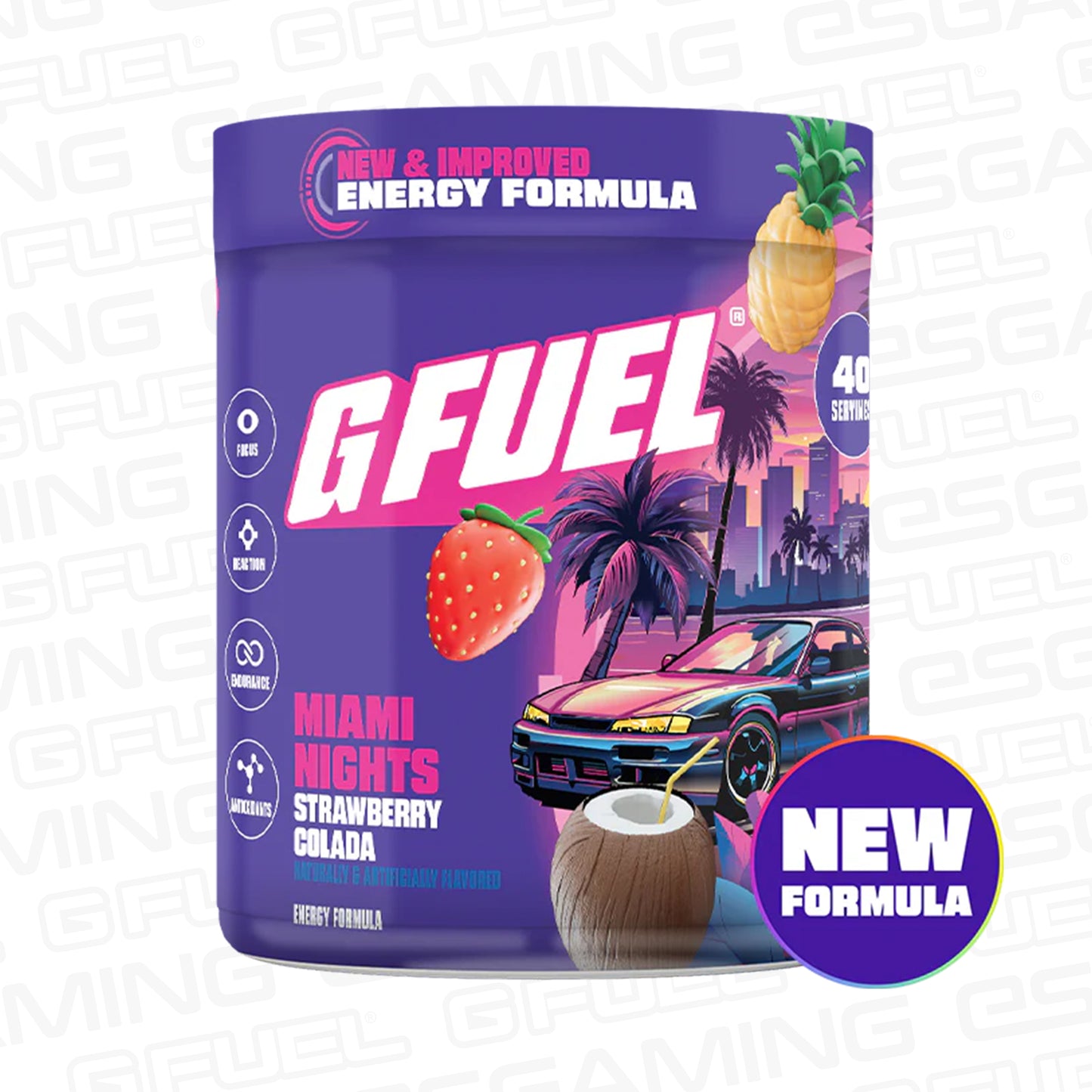 G Fuel Miami Nights 2.0 Tub - 40 Servings