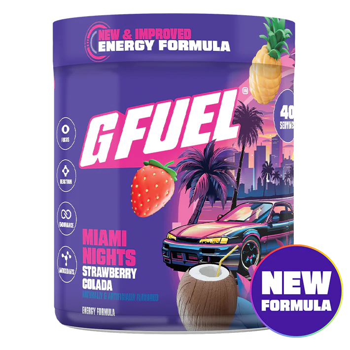 G Fuel Miami Nights 2.0 Tub - 40 Servings