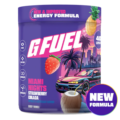 G Fuel Miami Nights 2.0 Tub - 40 Servings