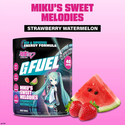 G Fuel Miku Sweet Melodies 2.0 Tub - 40 Servings - Hatsune Miku