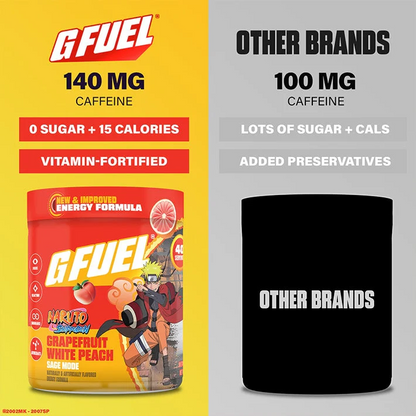 G Fuel Sage Mode 2.0 Tub - 40 Servings - Naruto Shippuden