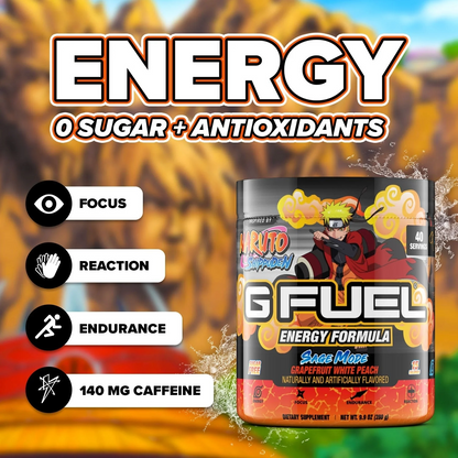 G Fuel Naruto's Sage Mode Tub - 40 Servings