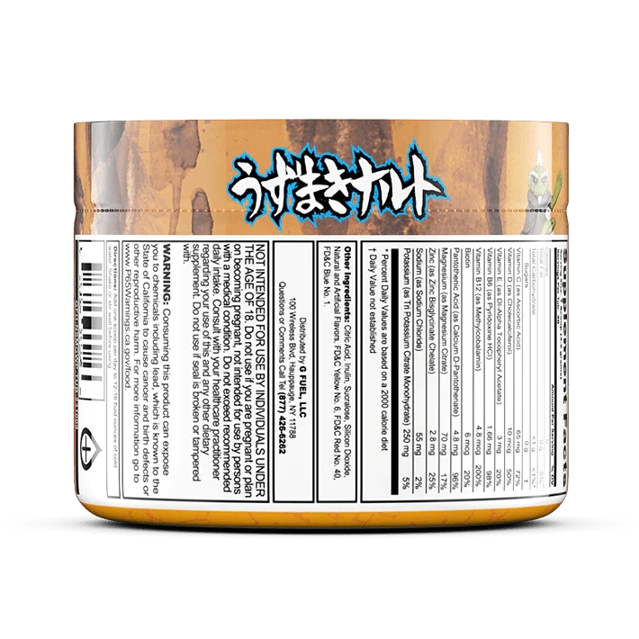 G Fuel Naruto's Sage Mode Supreme Hydration - 30 Servings