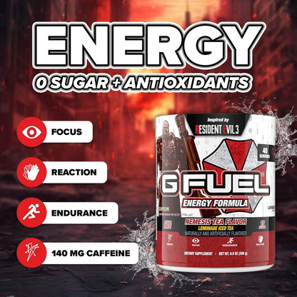 G Fuel Nemesis Tea Tub - 40 Servings - Resident Evil 3