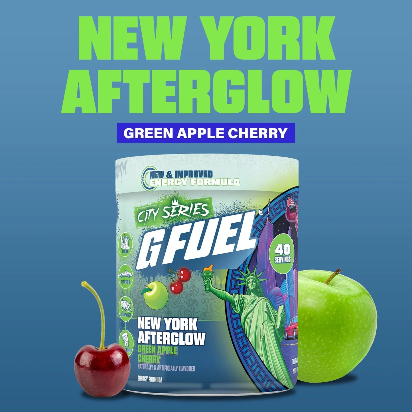 G Fuel New York Afterglow 2.0 Tub - 40 Servings