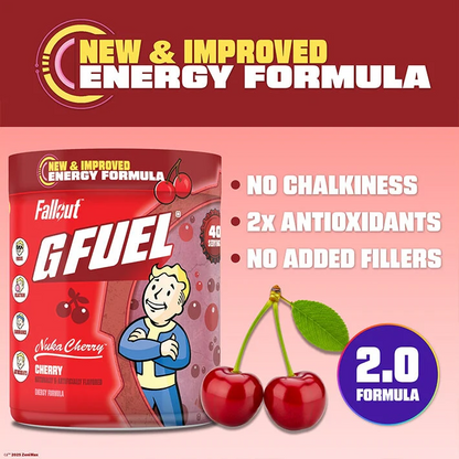 G Fuel Nuka Cherry 2.0 Tub - 40 Servings - Fallout
