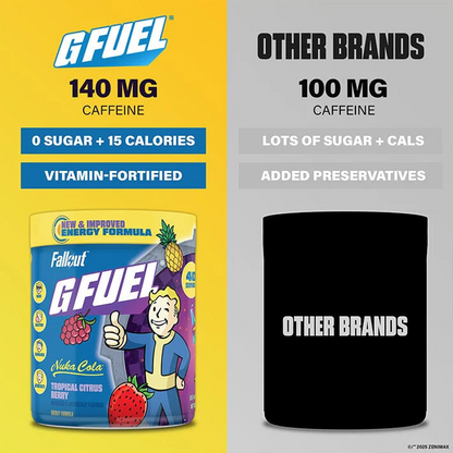 G Fuel Nuka Cola 2.0 Tub - 40 Servings - Fallout