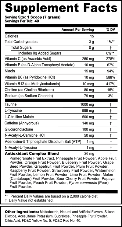 G Fuel Orange Vibe Remastered Tub - 40 Servings