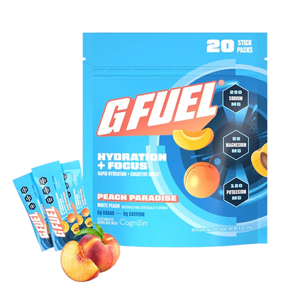 G Fuel Peach Paradise Pack - Hydration + Focus - 20 Stick Packs