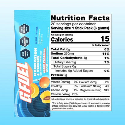G Fuel Variety Pack - Hydration + Focus - 20 Stick Packs