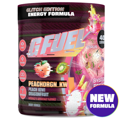 G Fuel Peachdrgn_kW 2.0 Tub - 40 Servings - Glitch Edition