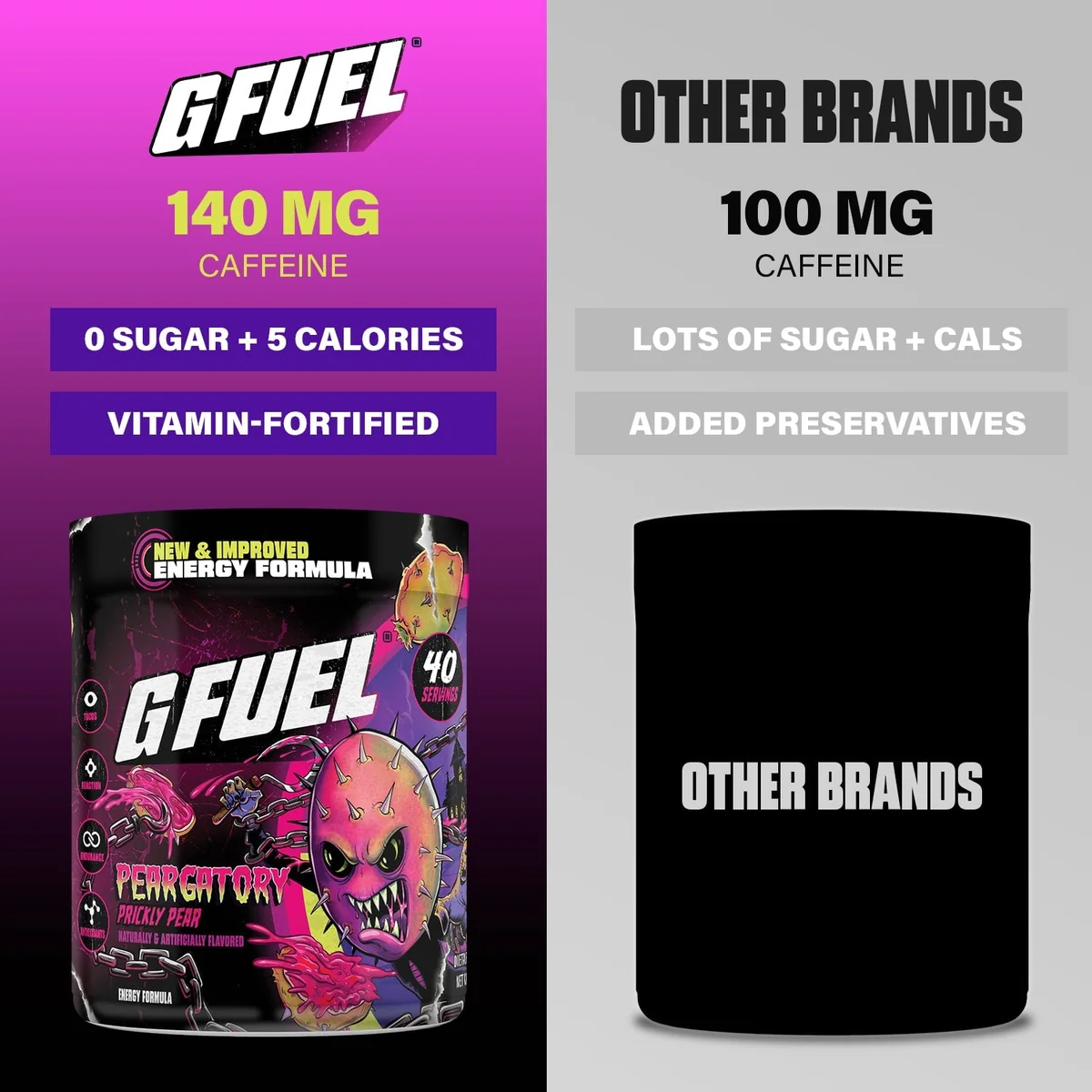 G Fuel Peargatory 2.0 Tub - 40 Servings - Fear Fest
