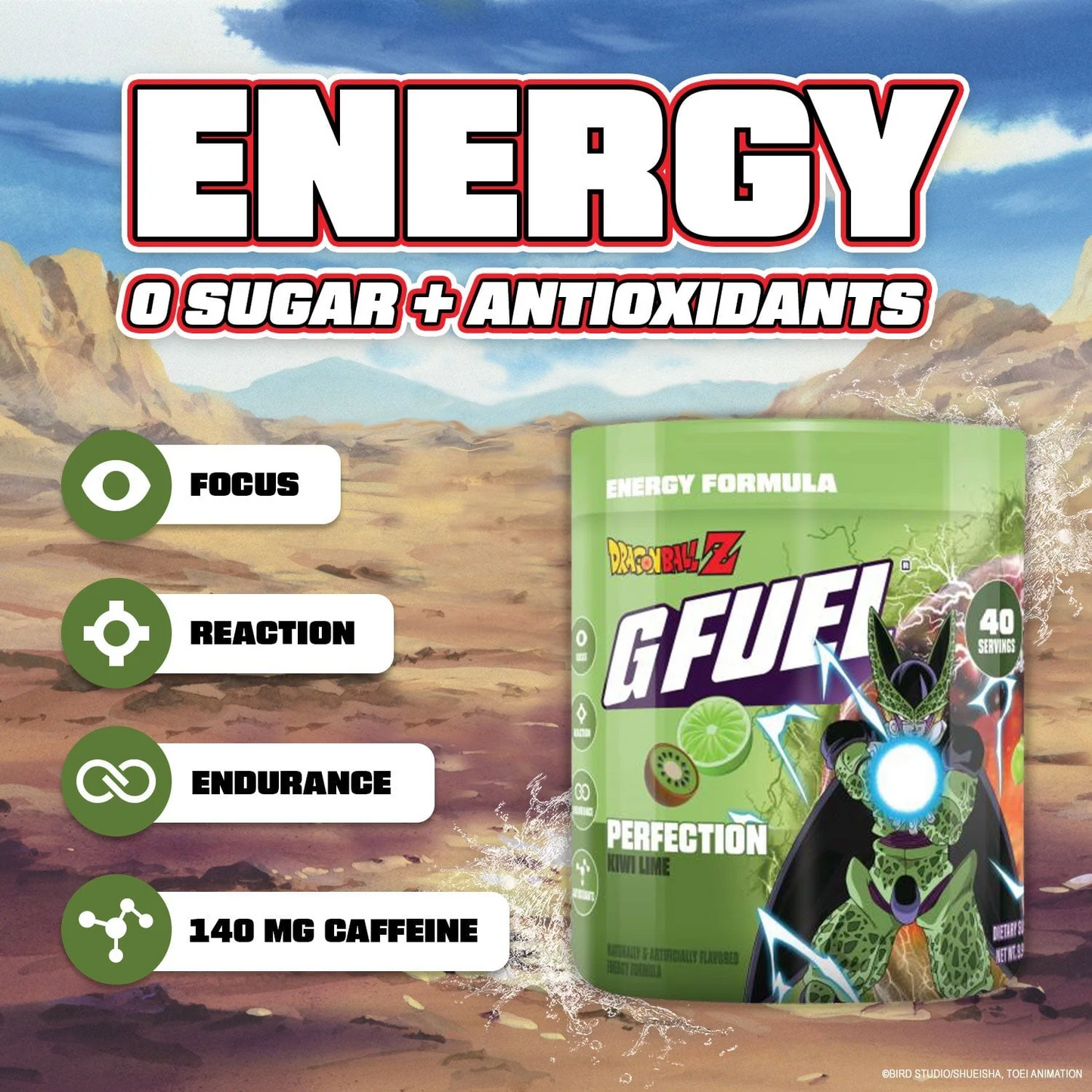 G Fuel Perfection Tub - 40 Servings - Dragon Ball Z