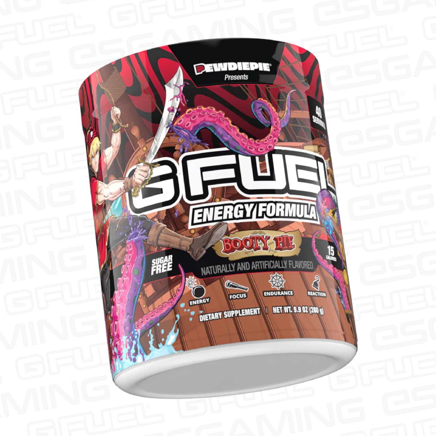 G Fuel Booty Pie PewDiePie Tub - 40 Servings