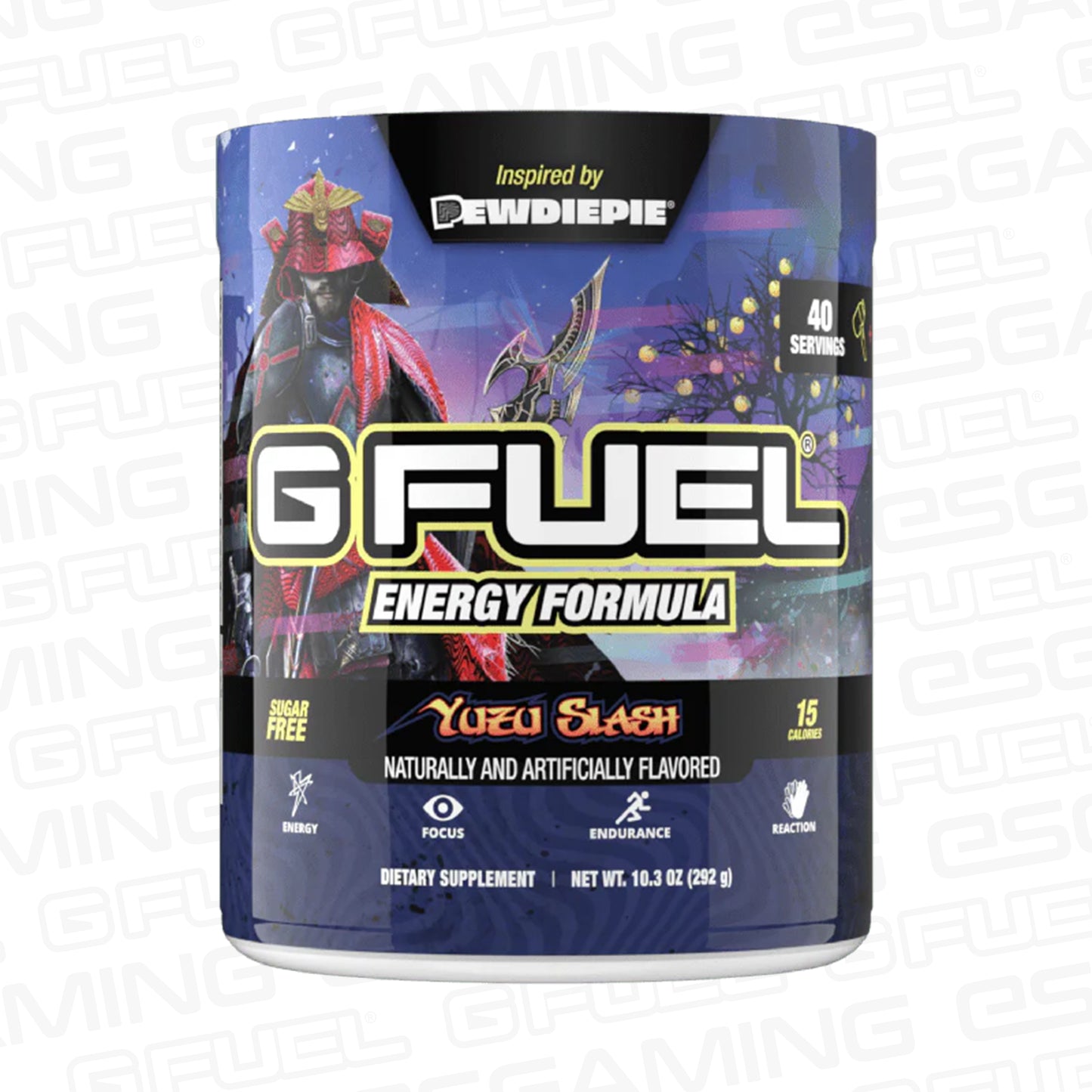 G Fuel Yuzu Slash Tub - 40 Servings - PewDiePie