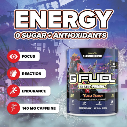 G Fuel Yuzu Slash Tub - 40 Servings - PewDiePie