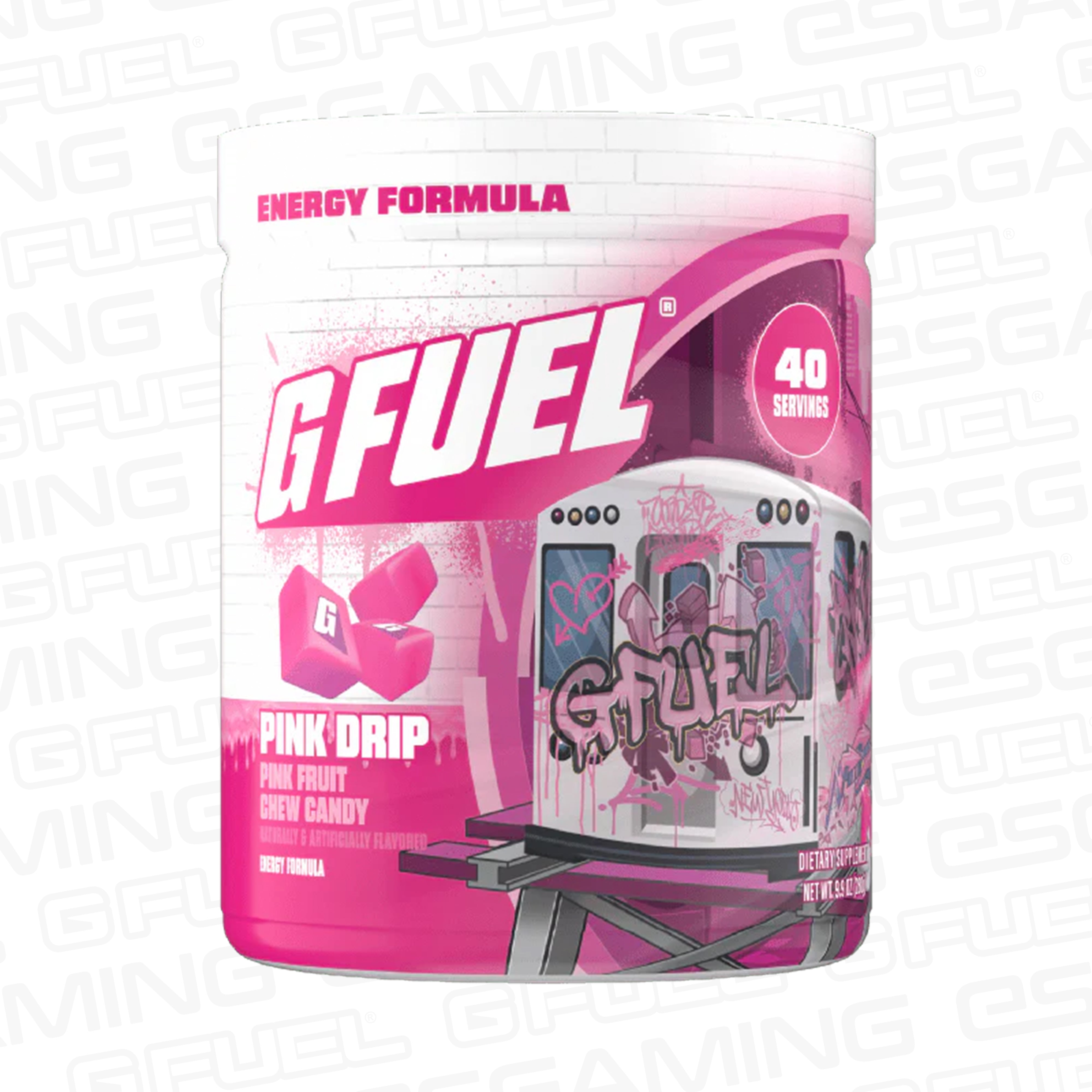 G Fuel Pink Drip Tub - Energy Drink - Caffeine - 40 Servings - UK ...
