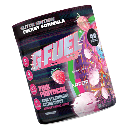 G Fuel Pink Protocol 2.0 Tub - 40 Servings - Glitch Edition