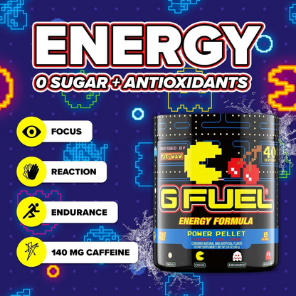 G Fuel Power Pellet Tub - 40 Servings - Pac-Man
