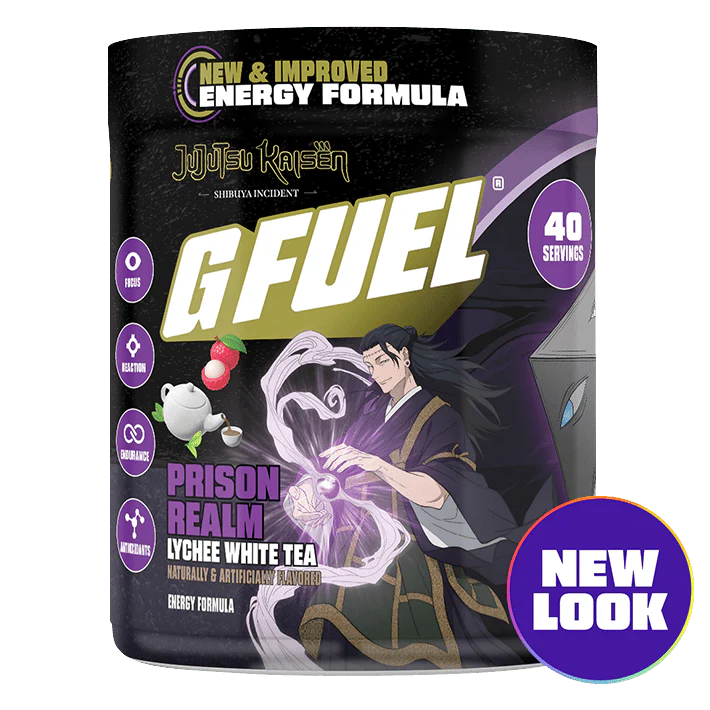 G Fuel Prison Realm 2.0 Tub - 40 Servings - Jujutsu Kaisen