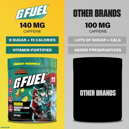 G Fuel Quirk Tub - 40 Servings - My Hero Academia