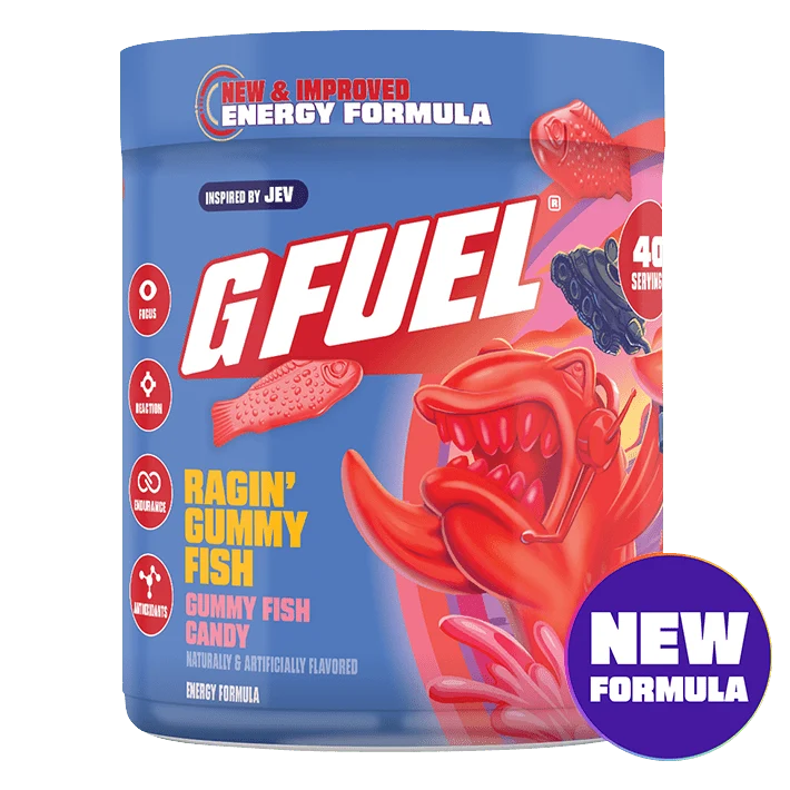 G Fuel Ragin Gummy Fish 2.0 Tub - 40 Servings