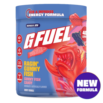 G Fuel Ragin Gummy Fish 2.0 Tub - 40 Servings