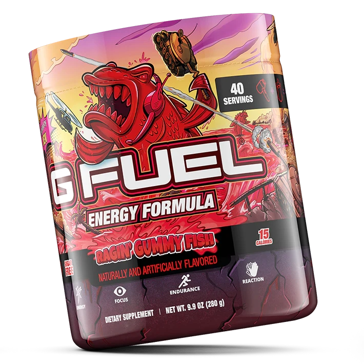 G Fuel Ragin' Gummy Fish Tub - 40 Servings - Faze Jev