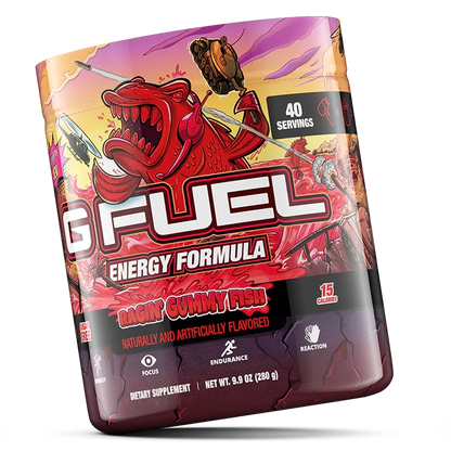 G Fuel Ragin' Gummy Fish Tub - 40 Servings - Faze Jev