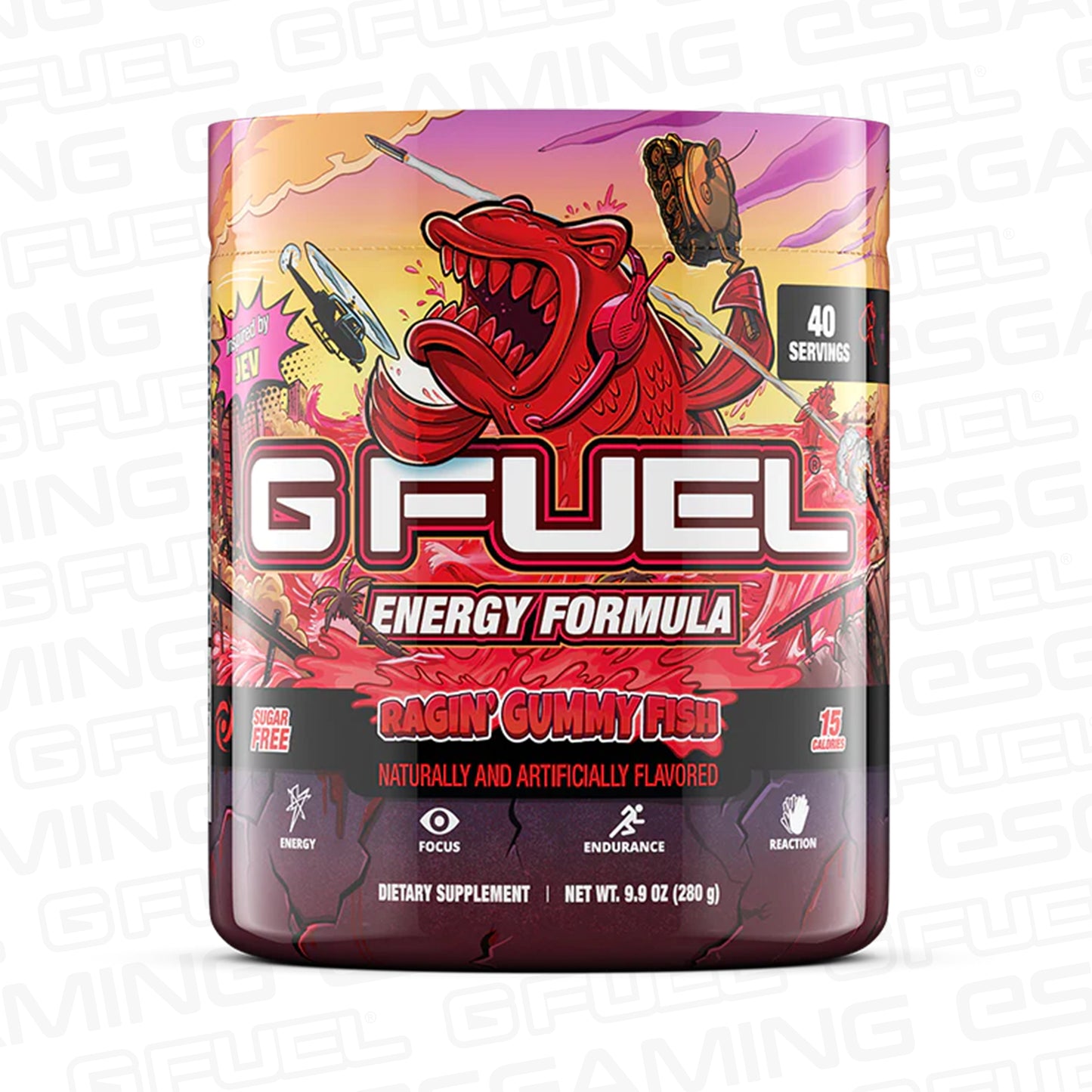 G Fuel Ragin' Gummy Fish Tub - 40 Servings - Faze Jev