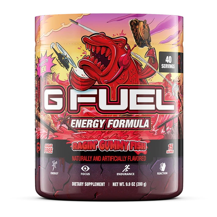 G Fuel Ragin' Gummy Fish Tub - 40 Servings - Faze Jev