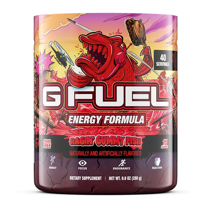 G Fuel Ragin' Gummy Fish Tub - 40 Servings - Faze Jev