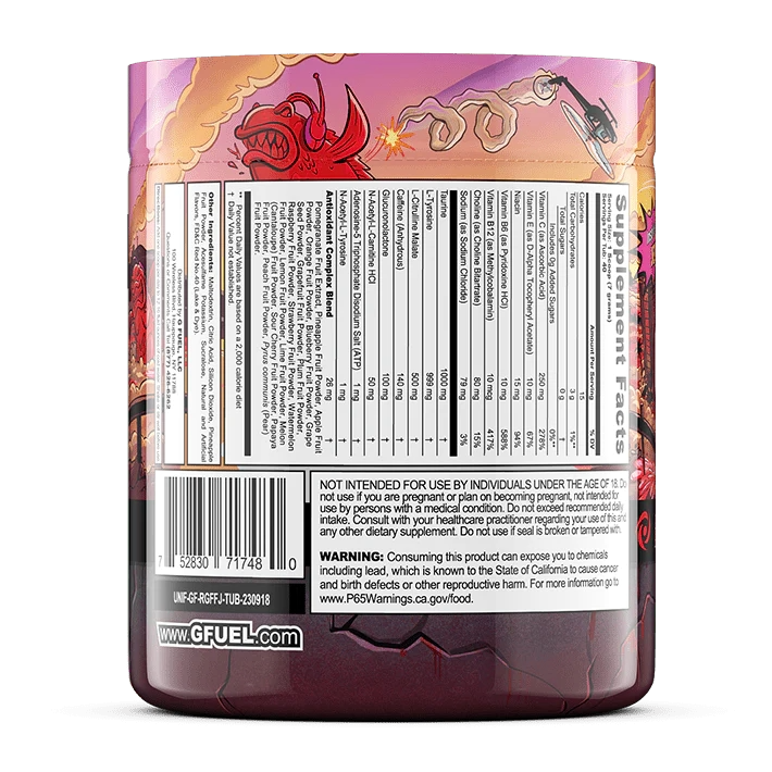 G Fuel Ragin' Gummy Fish Tub - 40 Servings - Faze Jev