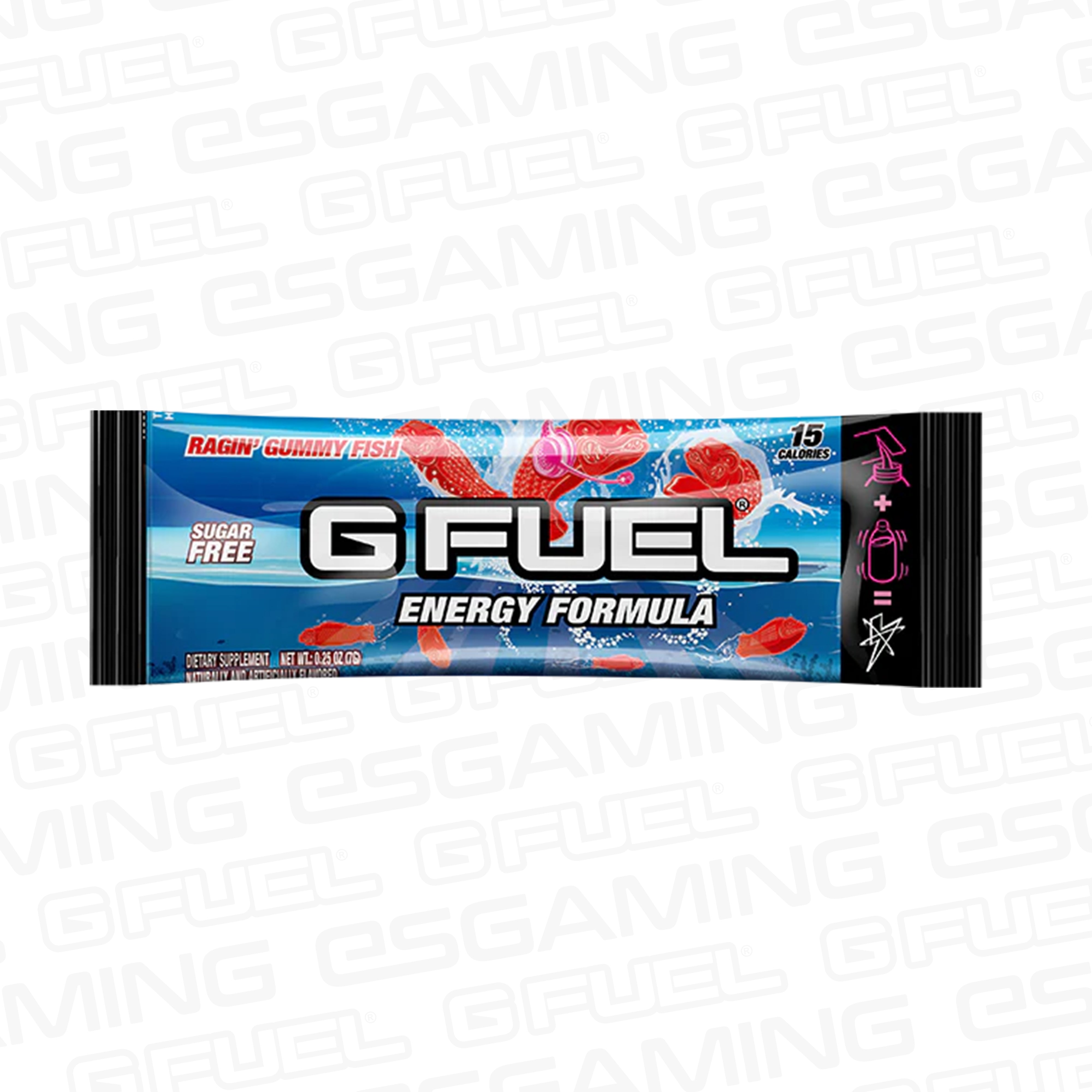 G Fuel Ragin' Gummy Fish Sachet - Single Stick Pack - Faze Jev - Energy ...