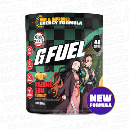 G Fuel Raging Sun 2.0 Tub - 40 Servings - Demon Slayer