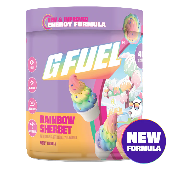 G Fuel Rainbow Sherbet 2.0 Tub - 40 Servings
