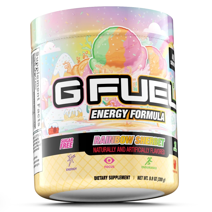G Fuel Rainbow Sherbet Tub - 40 Servings