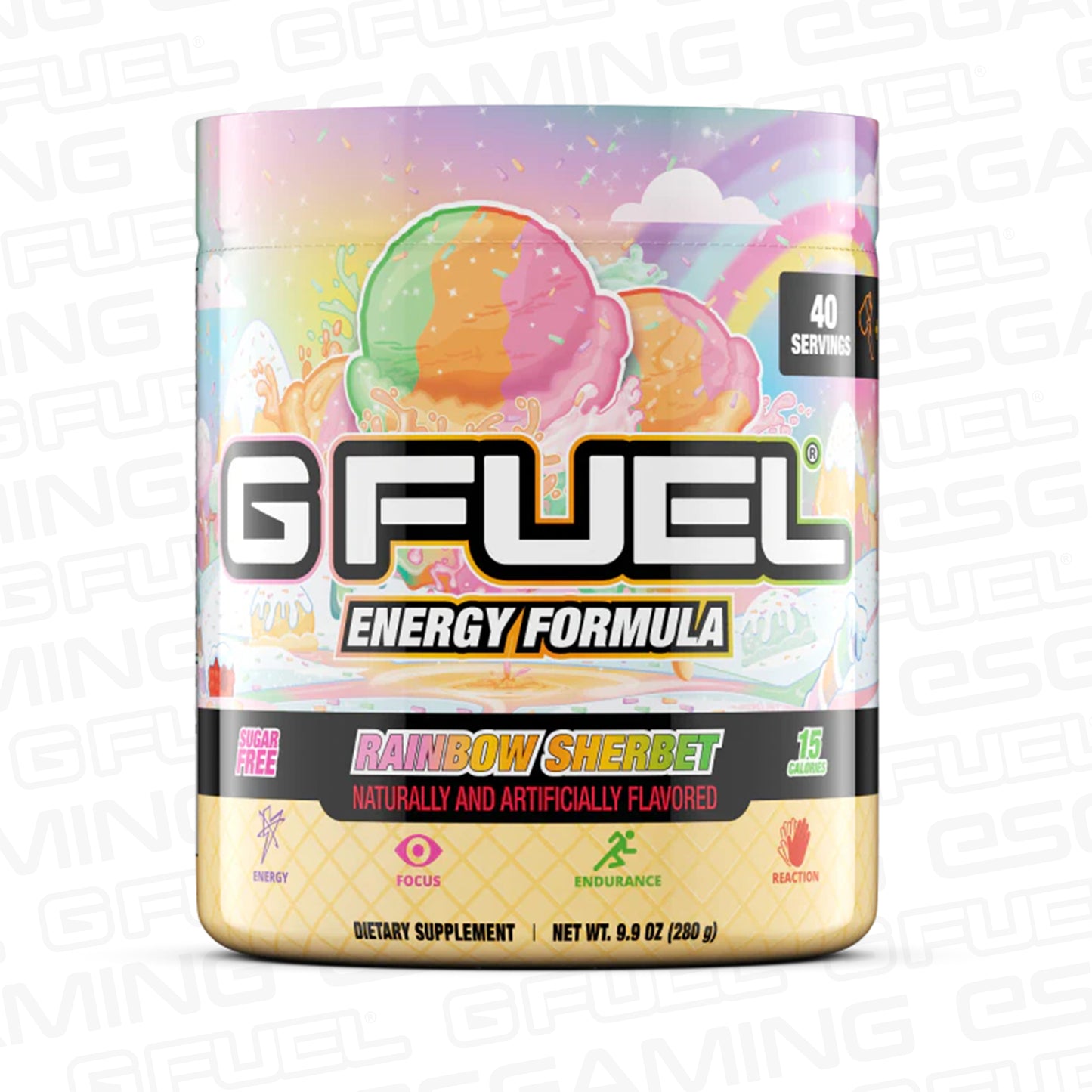 G Fuel Rainbow Sherbet Tub - 40 Servings