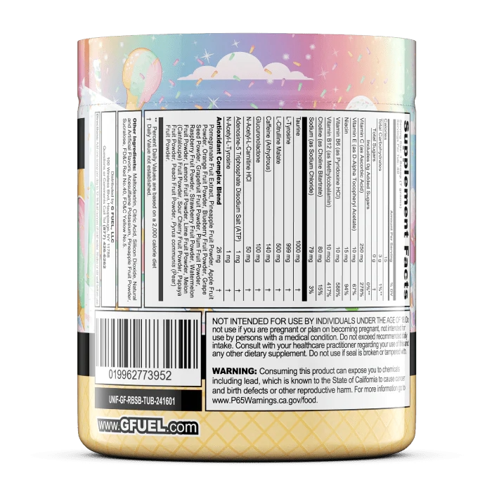G Fuel Rainbow Sherbet Tub - 40 Servings