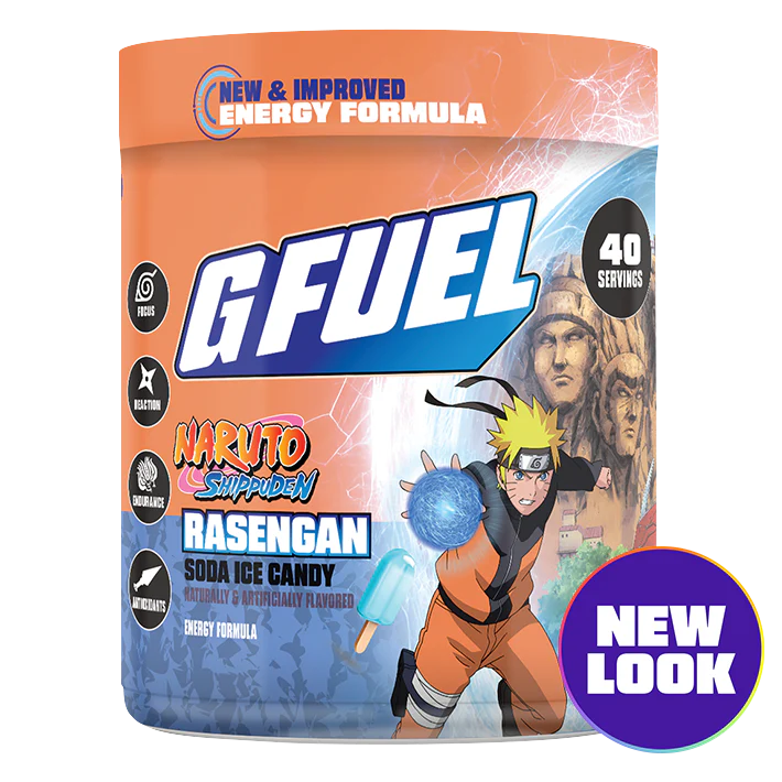 G Fuel Rasengan 2.0 Tub - 40 Servings - Naruto Shippuden
