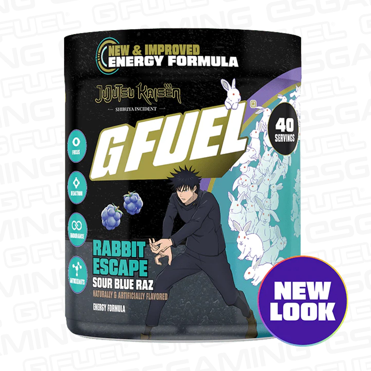 G Fuel Rabbits Escape 2.0 Tub - 40 Servings - Jujutsu Kaisen